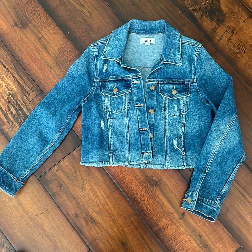 Boutique Cropped Denim Jacket